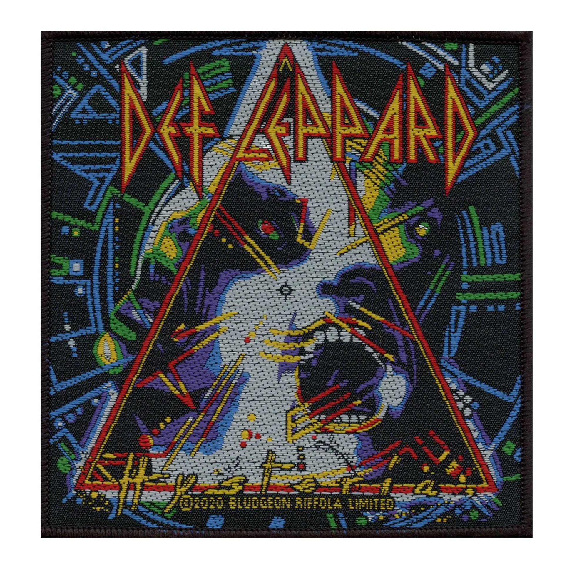 Def Leppard Hysteria Patch English Rock Band Woven Iron On