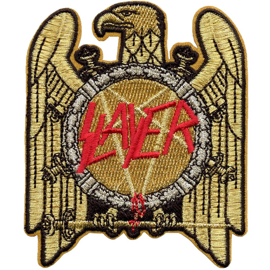 Slayer Golden Eagle Patch Heavy Metal Band Embroidered Iron On