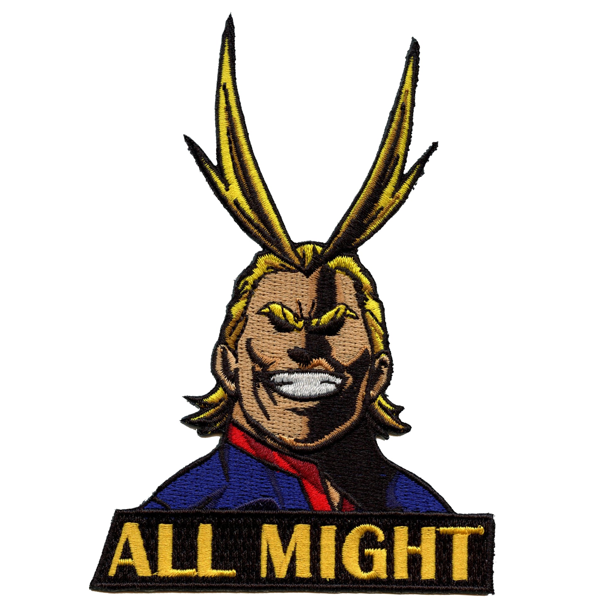 My Hero Academia Patch All Might Portrait Embroidered Iron On 