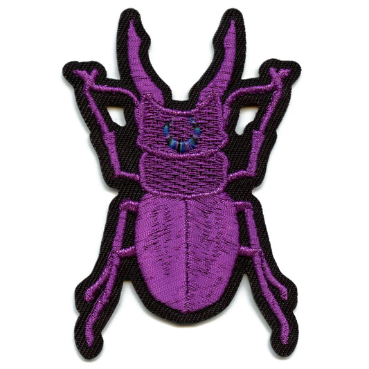 Mystical Beetle Patch Crescent Moon EXCLUSIVE Embroidered Iron On 