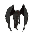 Mothman Humanoid  Winged Creature Patch Folklore Mythology Legend Embroidered Iron On