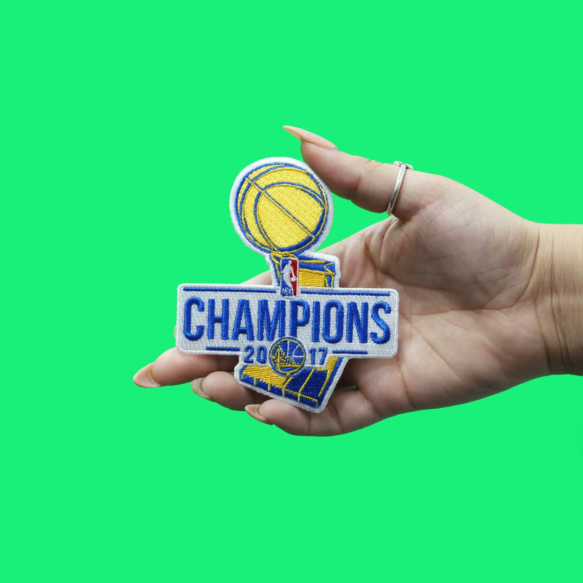 2017 NBA Finals Champions Golden State Warriors Jersey Patch 