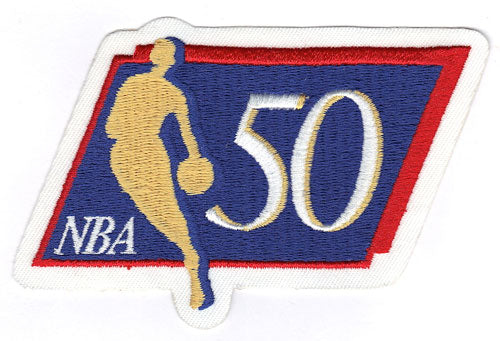 National Basketball Association NBA 50th Anniversary Logo Patch (1996-97) 