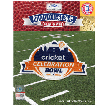 2022 Cricket Celebration Bowl Patch North Carolina Central Embroidered Iron On