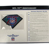 NFL 75th Anniversary Willabee & Ward Patch With Stat Card 