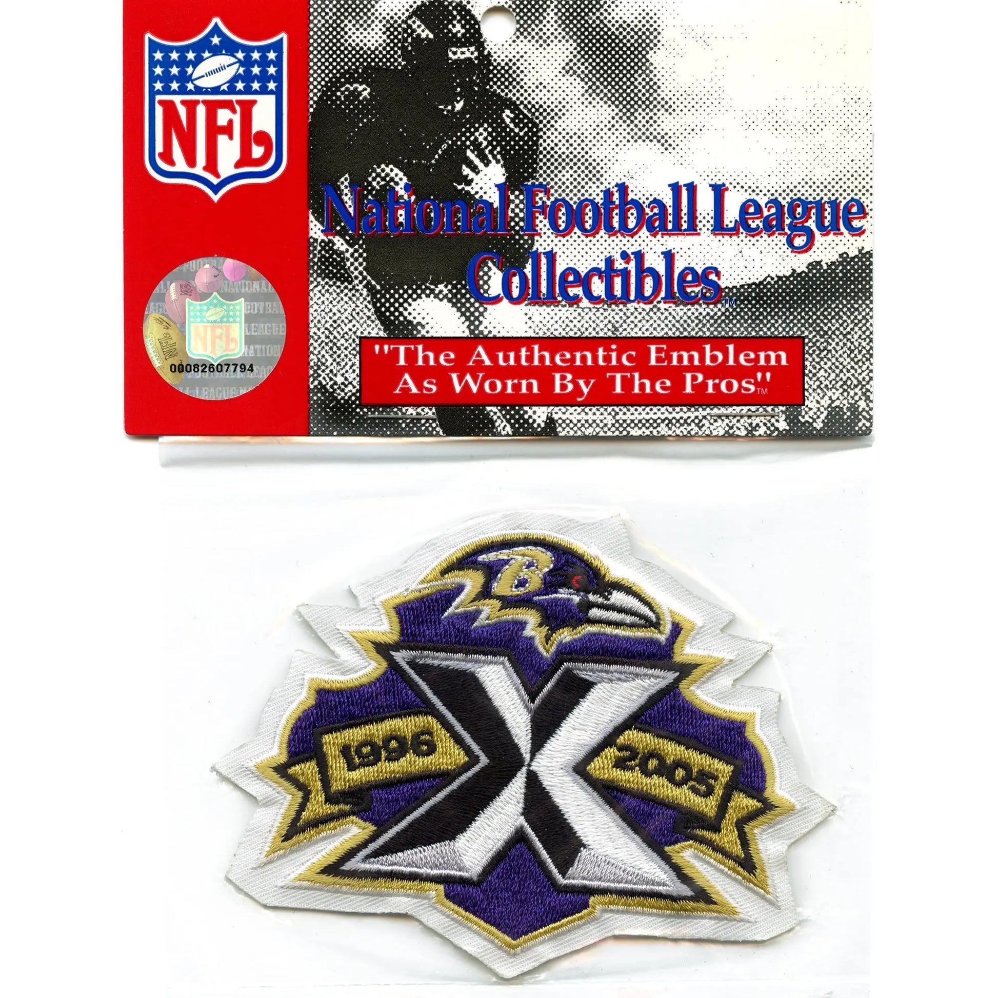 Baltimore Ravens 10th Anniversary Jersey Patch 