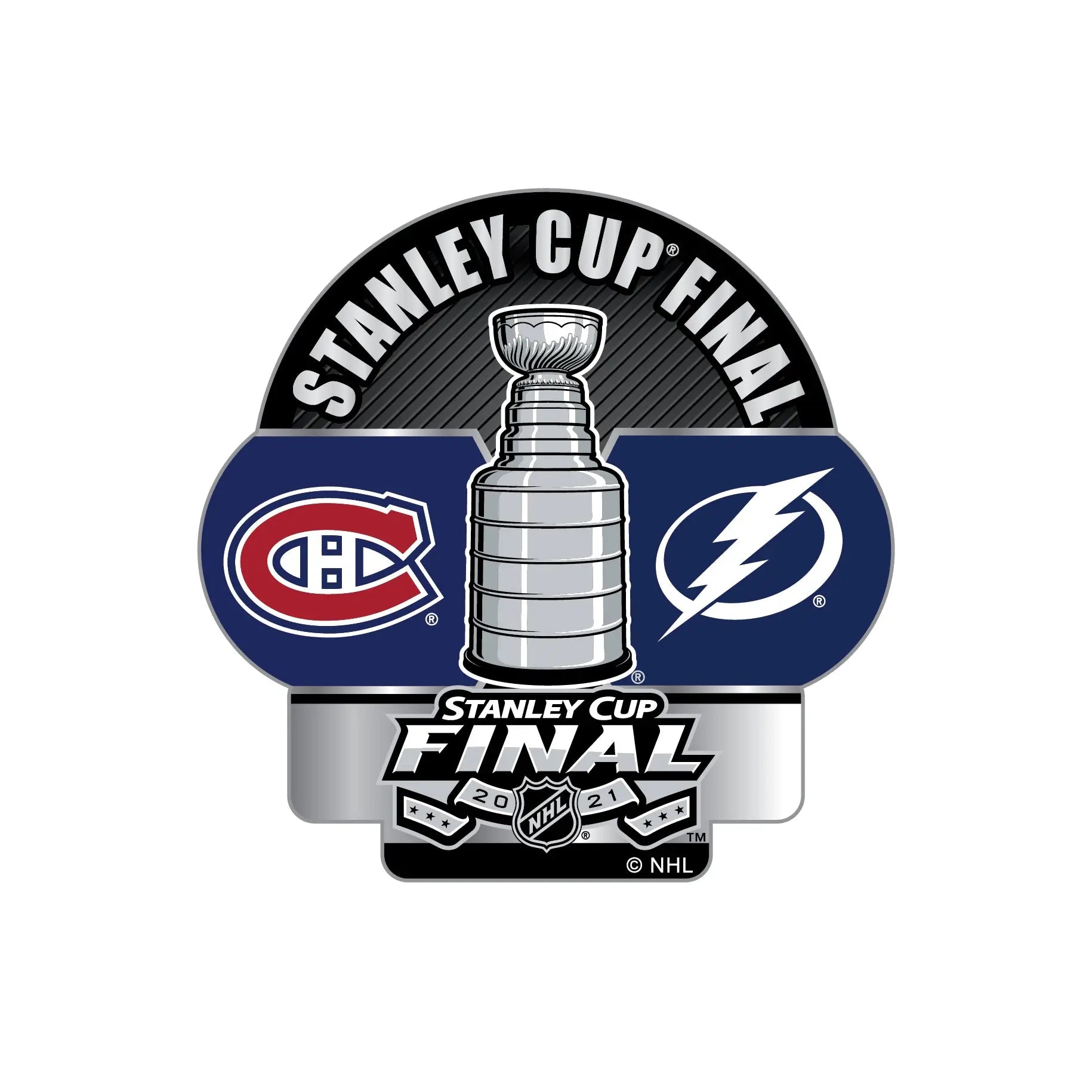 2021 NHL Stanley Cup Final Dueling Pin Montreal Canadiens Tampa Bay Lightning 