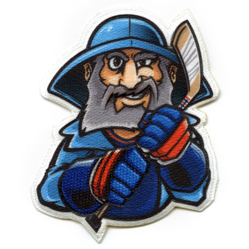 New York Raincoat Man FotoPatch Mascot Hockey Parody Embroidery Iron On 