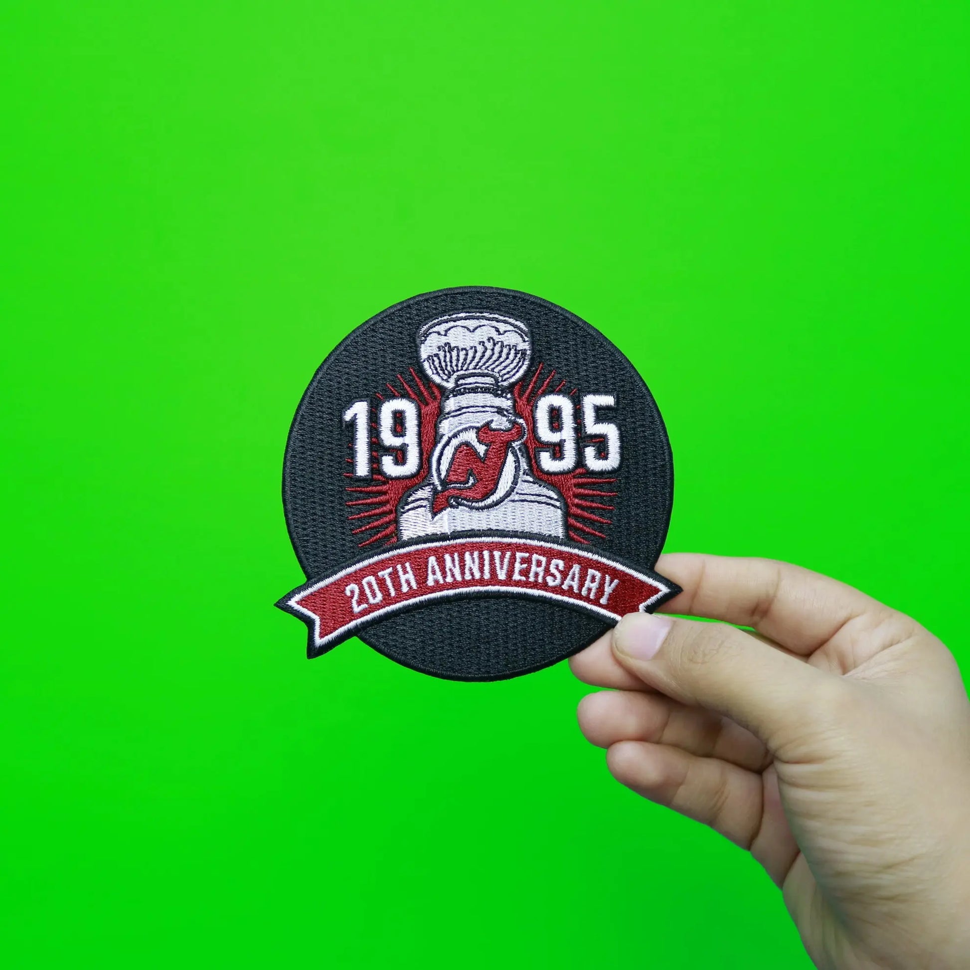2015 New Jersey Devils 20th Anniversary of 1995 NHL Stanley Cup Final Championship Patch 