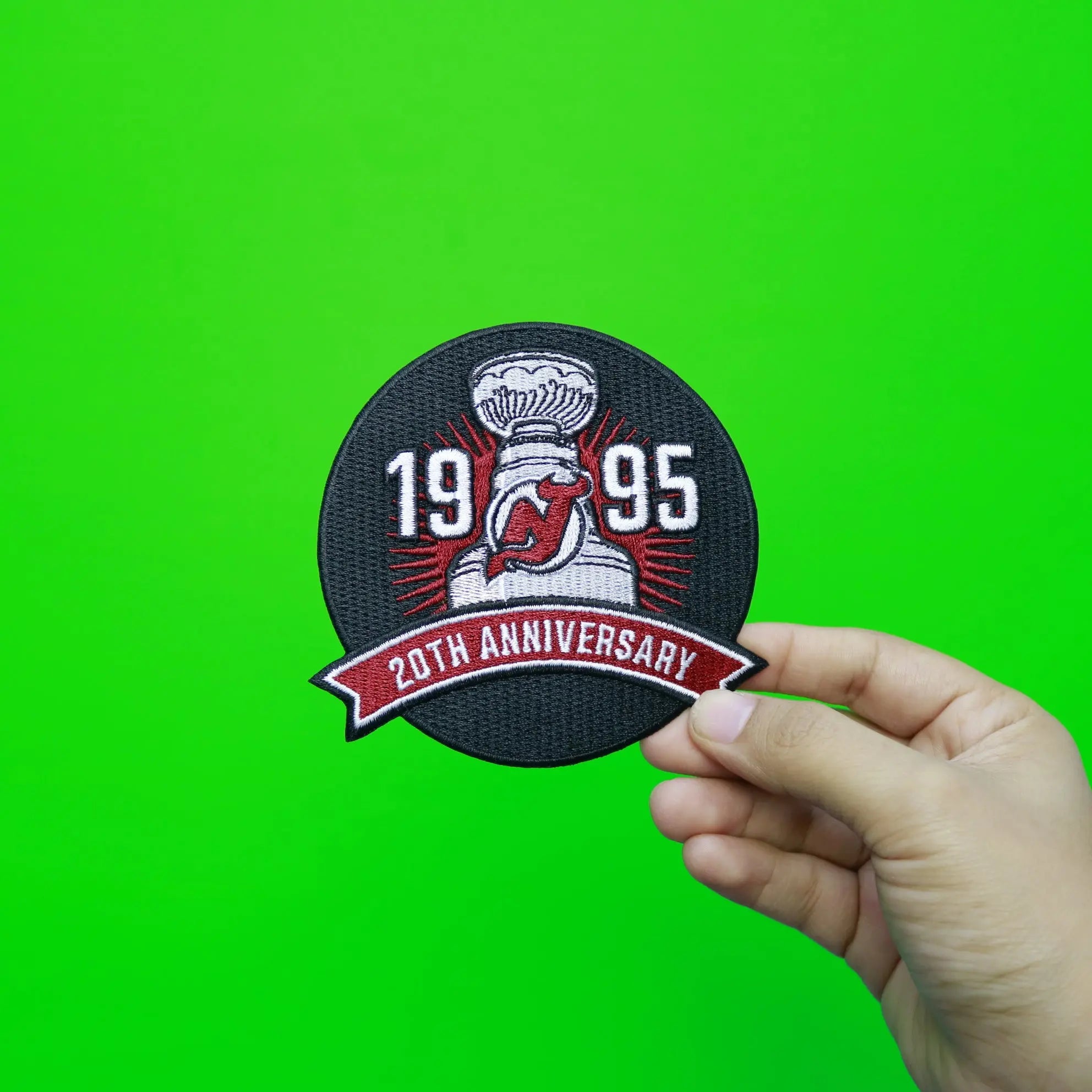 2015 New Jersey Devils 20th Anniversary of 1995 NHL Stanley Cup Final Championship Patch 