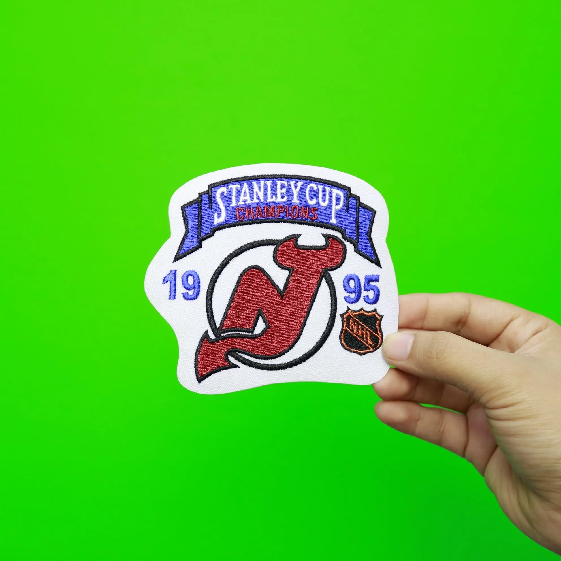 1995 New Jersey Devils NHL Stanley Cup Final Champions Patch 