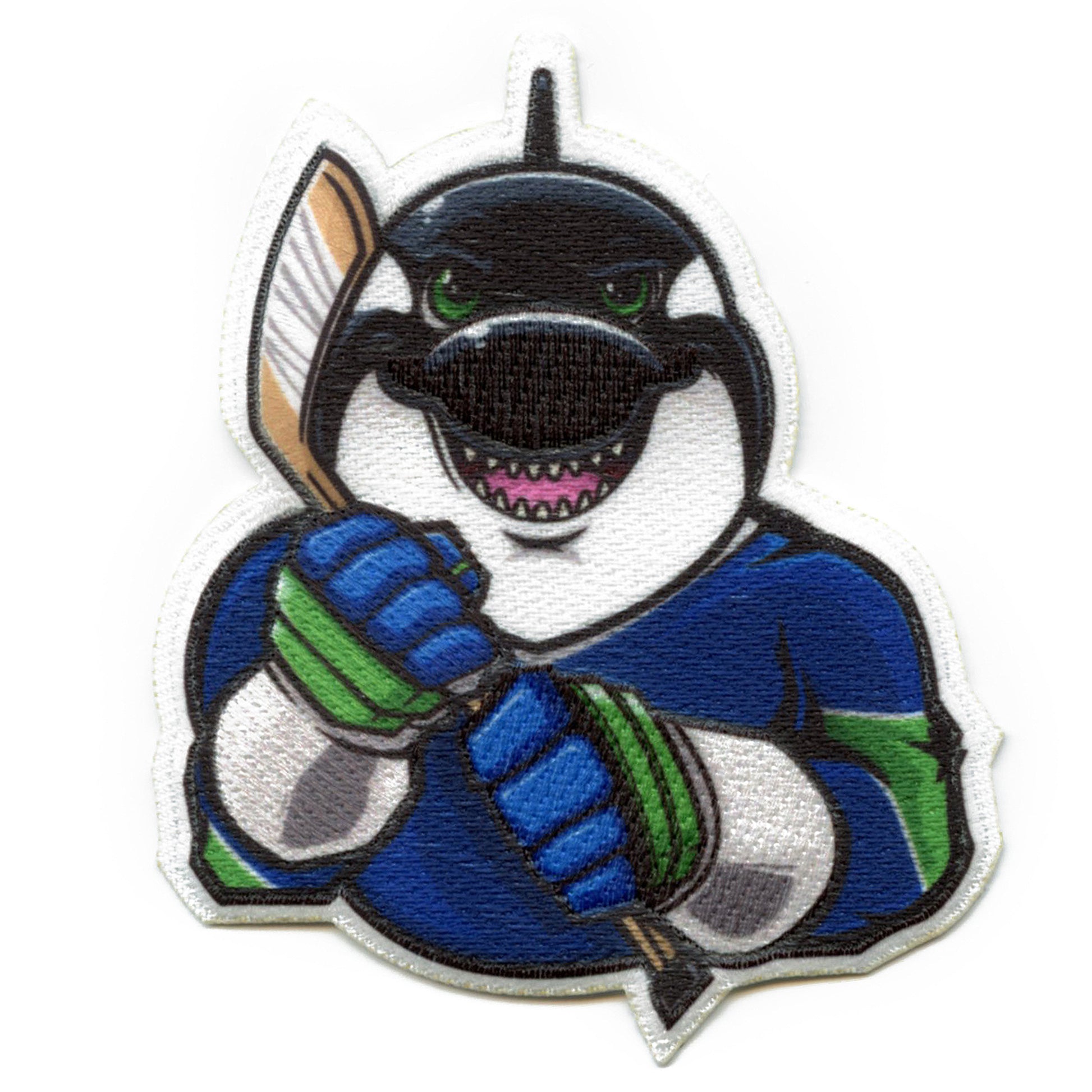 Boston Massachusetts Bear FotoPatch Mascot Hockey Parody Embroidered Iron on