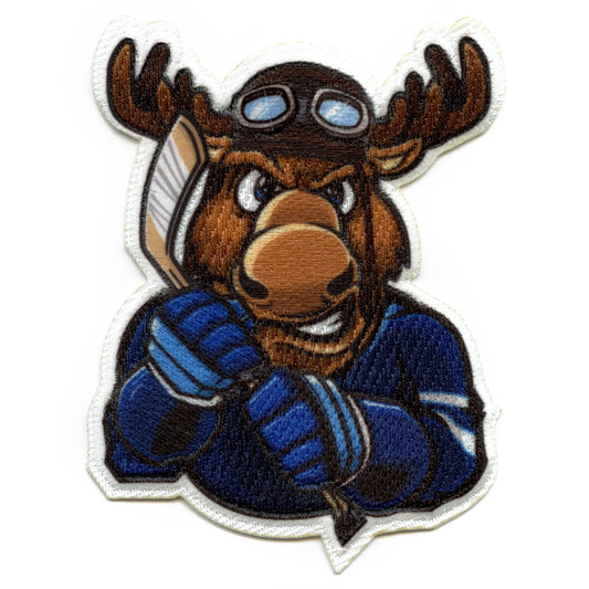 Winnipeg Canada Moose FotoPatch Mascot Hockey Parody Embroidered Iron On 