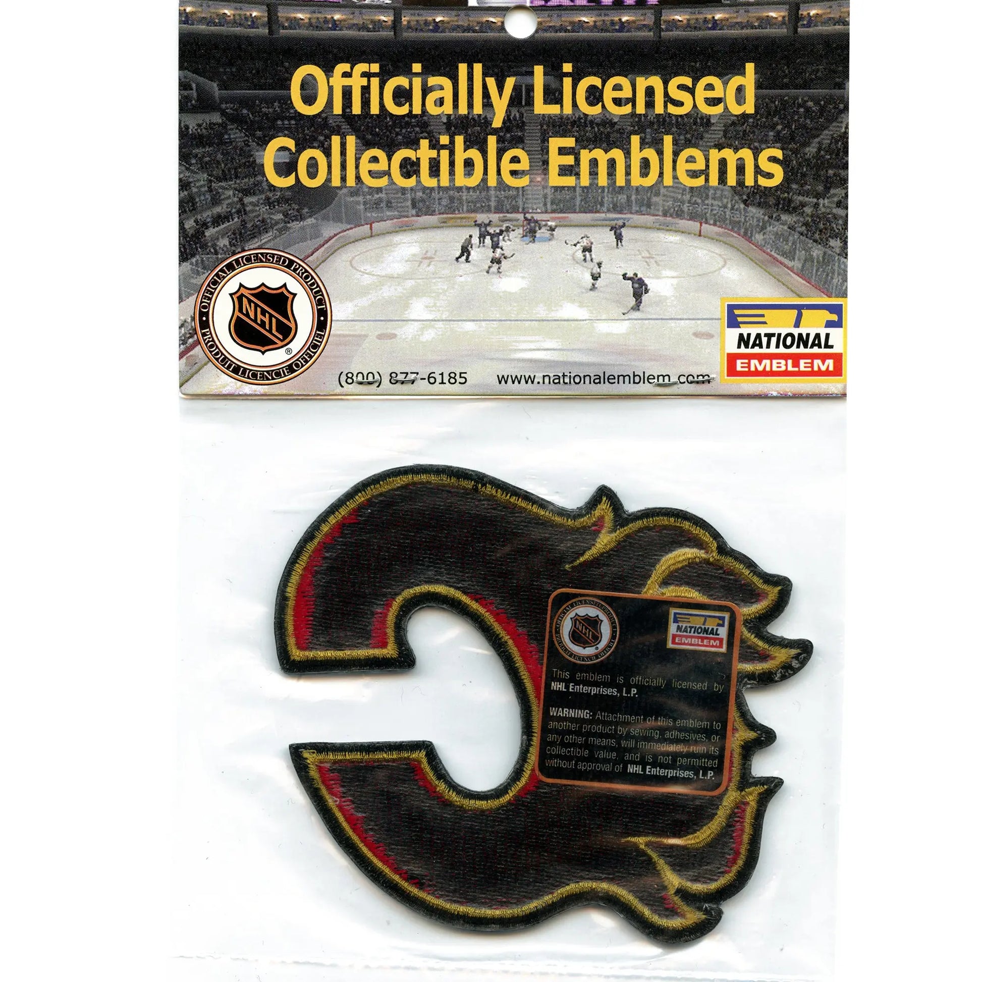 Calgary Flames Primary Team Logo Embroidered Patch 