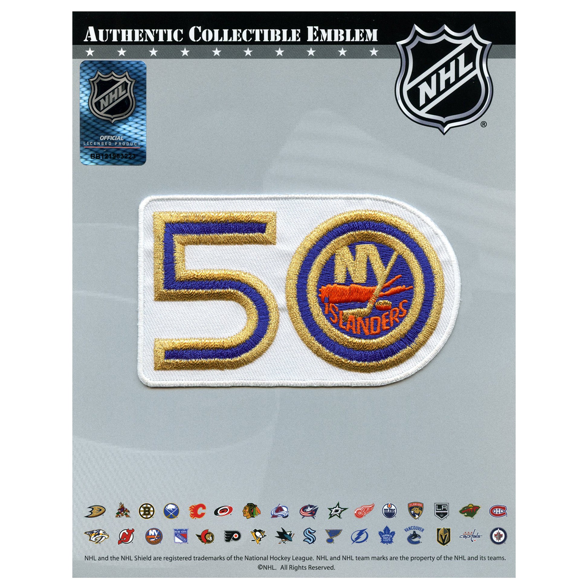 New York Islanders 50th Anniversary Jersey Patch 2022-23 (White) – Patch  Collection