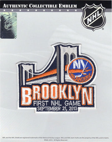 New York Islanders Brooklyn Barclay Center First NHL Game Jersey Patch 'September 21, 2013' 