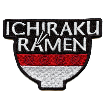 Anime Ichiraku Ramen Noodles Patch Bowl Embroidered Iron On 