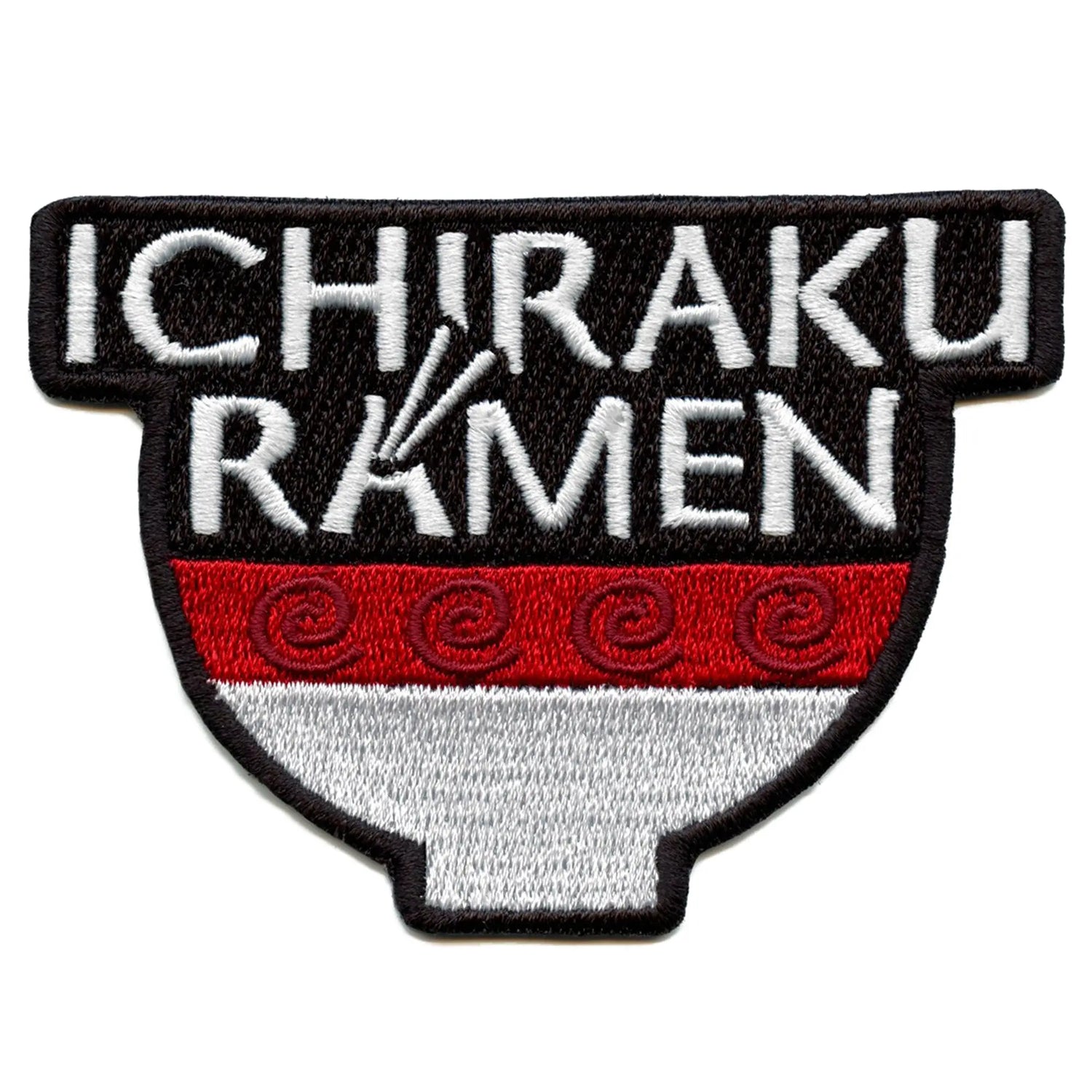 Anime Ichiraku Ramen Noodles Patch Bowl Embroidered Iron On Patch
