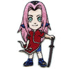 Naruto Sakura Patch Chibi Doll Sword Embroidered Iron On 
