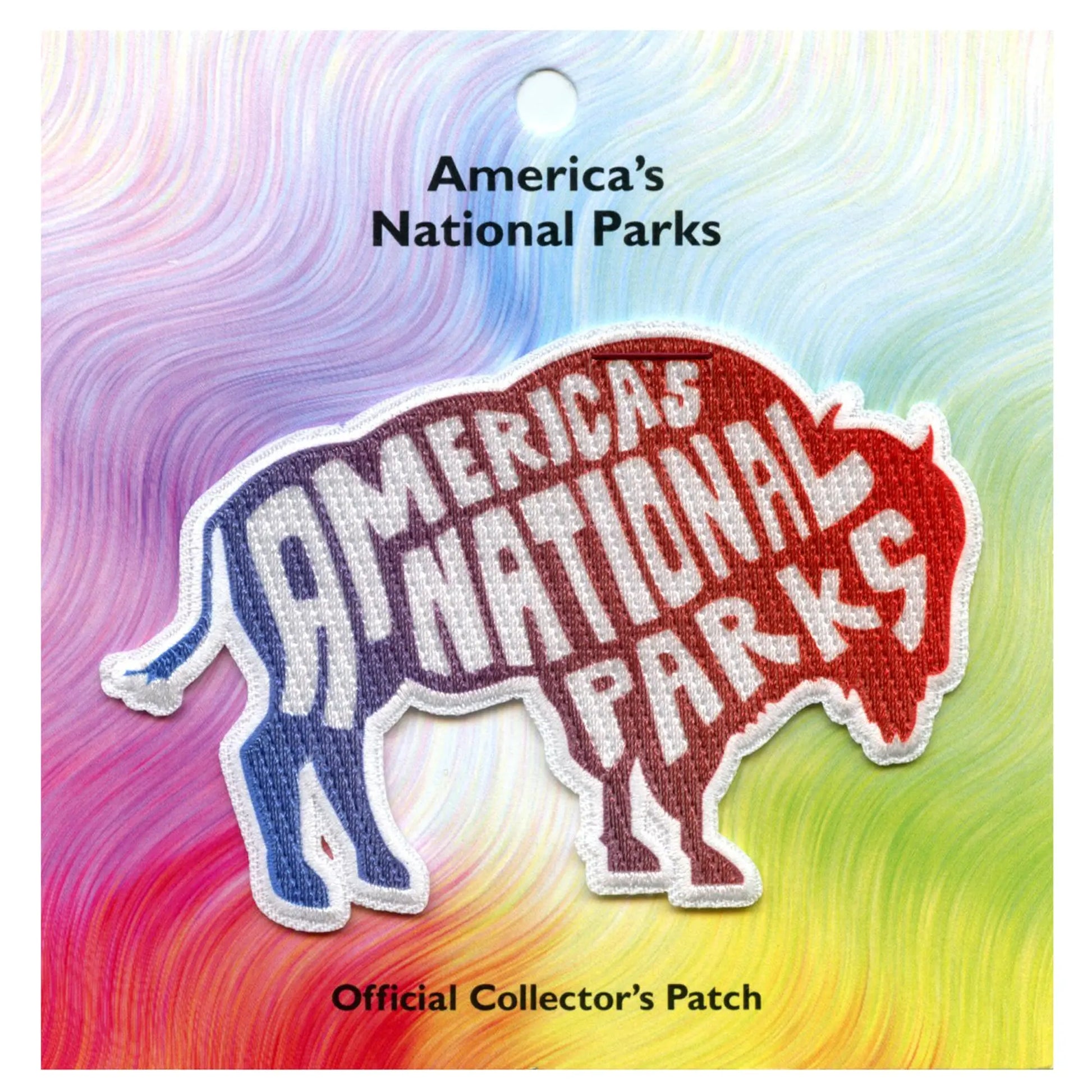 America's National Parks Bison Patch Travel Funky Nature Iron On Embroidered