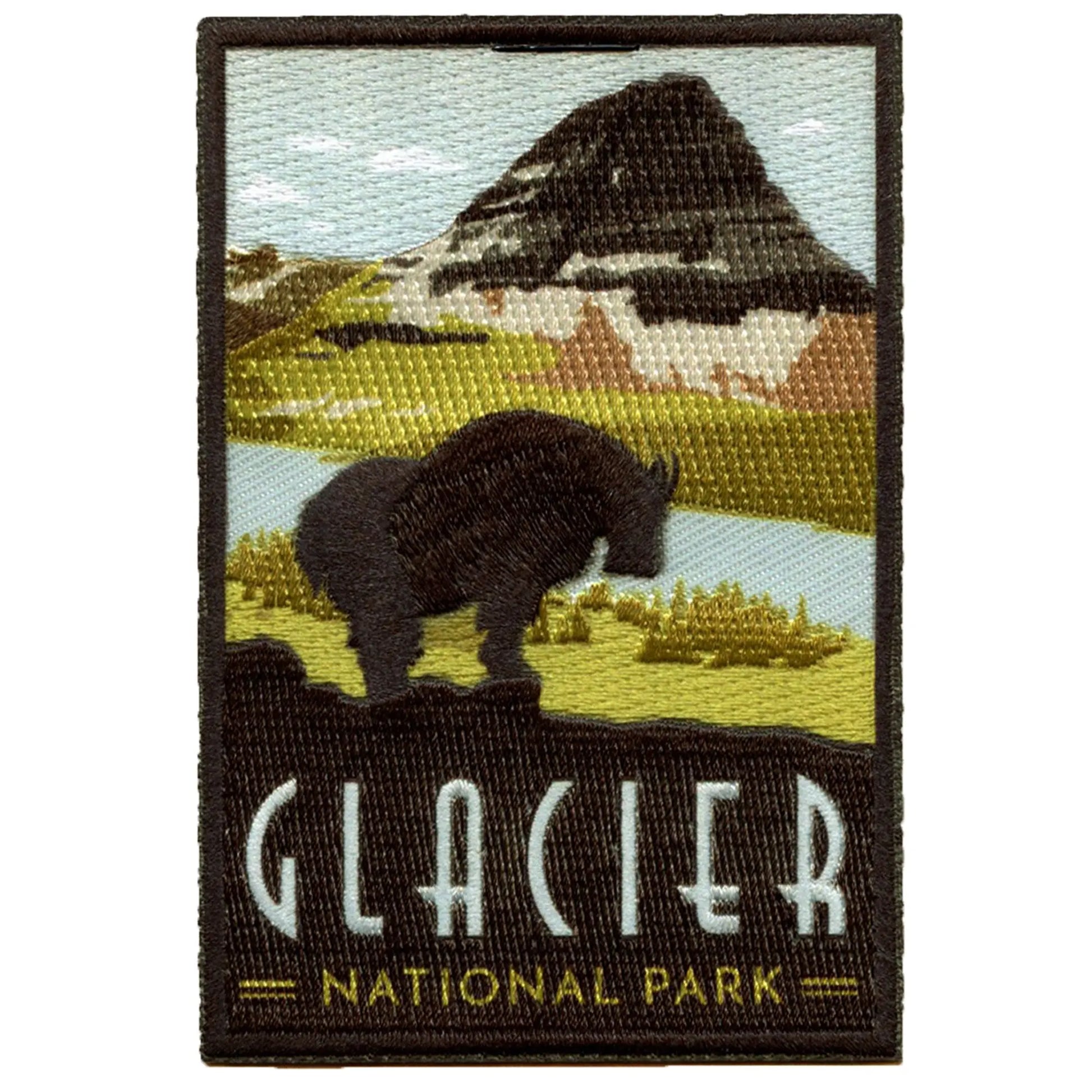 Glacier National Park Patch Montana Mountain Travel Embroidered Iron On
