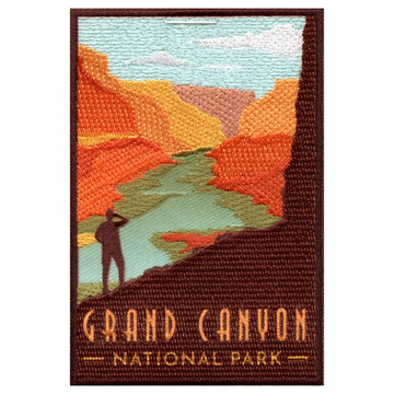 Grand Canyon National Park Patch Arizona Travel Wonder Gorge Embroidered Iron On