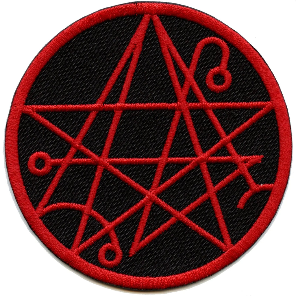 Necronomicon Gate Seal Symbol Iron On Embroidered Patch 