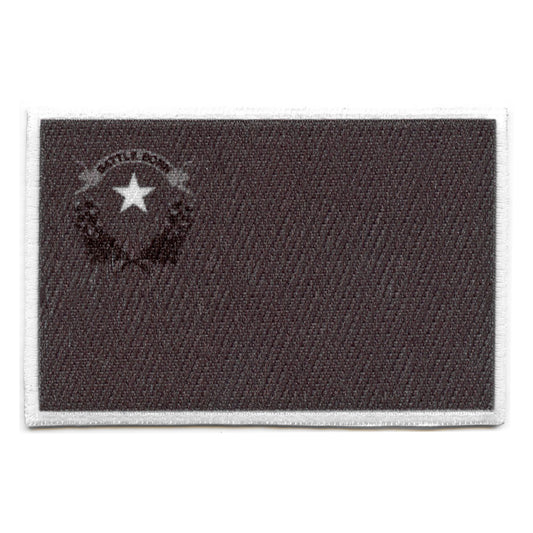 Nevada Patch State Flag Grayscale Embroidered Iron On 