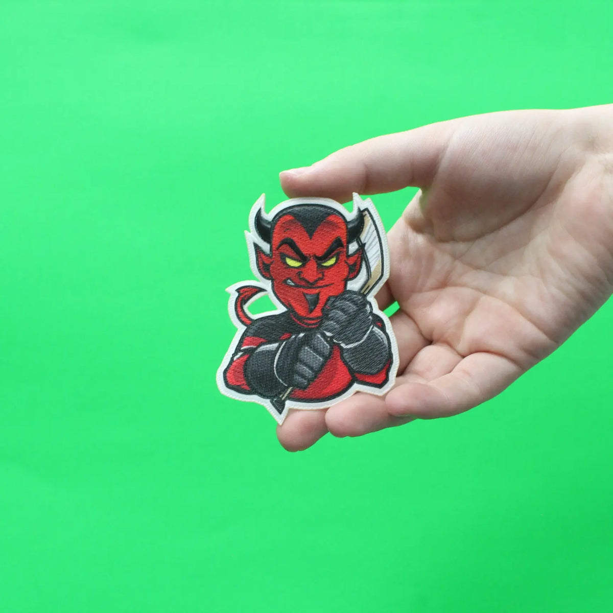 New Jersey Devil FotoPatch Mascot Hockey Parody Embroidered Iron On ...
