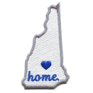 New Hampshire Home State Patch Embroidered Iron On 