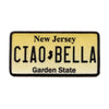 New Jersey License Plate Patch Ciao Bella Garden State Embroidered Iron On 