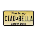 New Jersey License Plate Patch Ciao Bella Garden State Embroidered Iron On