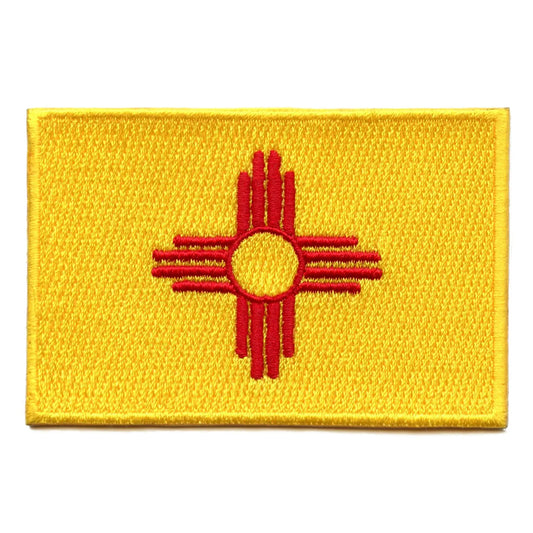 New Mexico Patch State Flag Embroidered Iron On 
