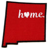New Mexico Home State Embroidered Iron On Patch - Red 