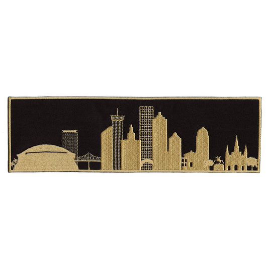New Orleans City Skyline Patch Downtown Large Embroidered Iron On 