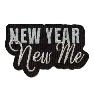 New Year New Me Patch Embroidered Iron On 