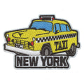 New York Taxi Die Cut Embroidered Iron on Patch