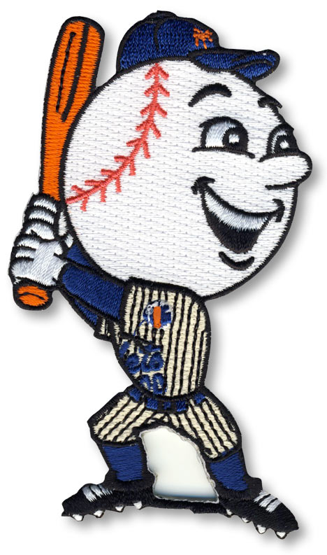 New York Mets 'Mr. Met' Team Mascot Logo Patch 