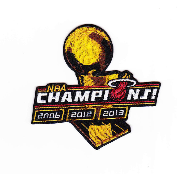 2013 2012 2006 3-Time NBA Finals Champions Championship Miami Heat Patch 