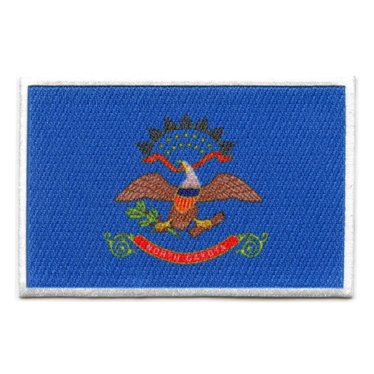 North Dakota Patch State Flag Embroidered Iron On 