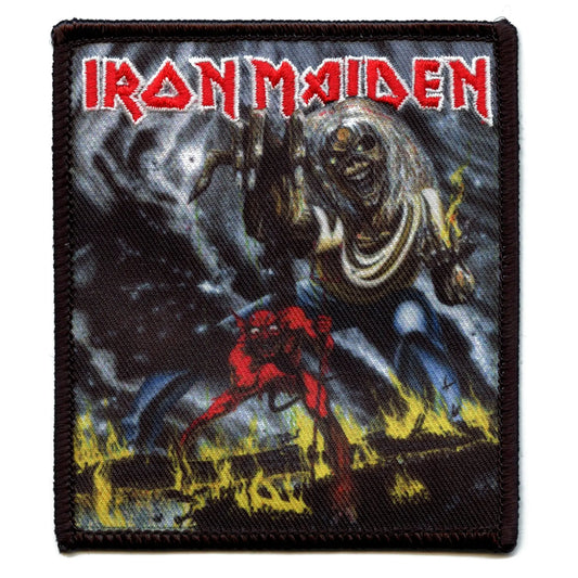 Official Iron Maiden Patch Number of the Beast Embroidered Iron On 