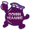 OOHHH YEAAHH Kool Drink Patch Purple Juice Refreshing Embroidered Iron On