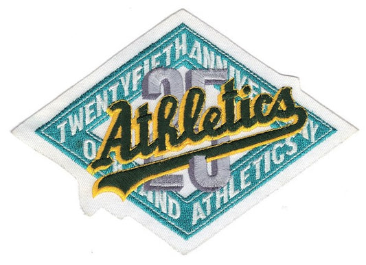 1992 Oakland Athletics 25th Anniversary Logo Patch 
