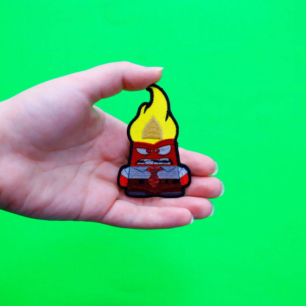 Official Disney's Inside Out Anger Embroidered Iron On Applique Patch ...
