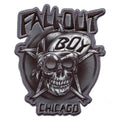 Official Fall Out Boy Chicago Sublimated Skull Embroidered Iron On Patch