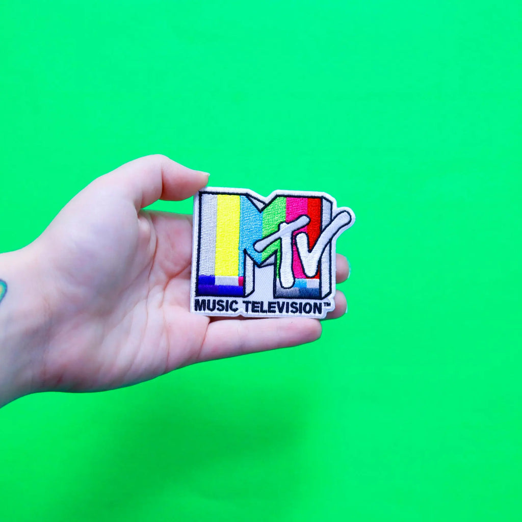 Official MTV Music Television Logo Embroidered Iron On Patch 