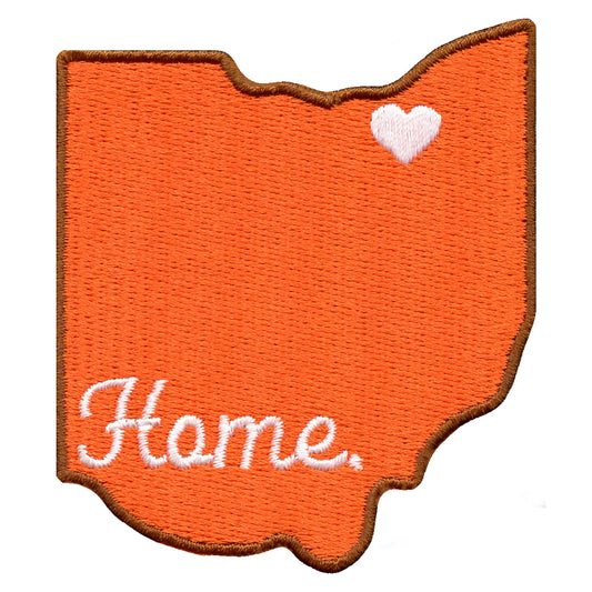 Cleveland Ohio Home State Embroidered Iron On Patch 