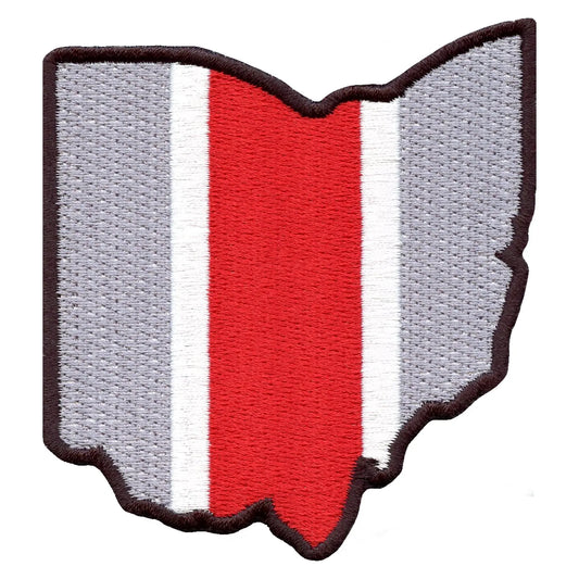 State of Ohio College Football Embroidered Iron On Patch 