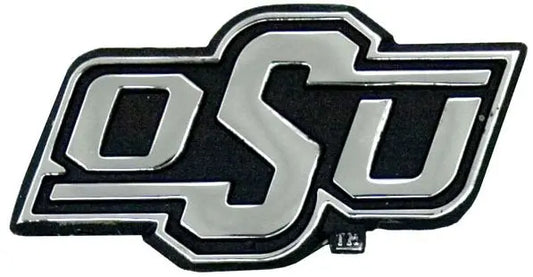 Oklahoma State Cowboys Solid Metal Chrome Emblem 