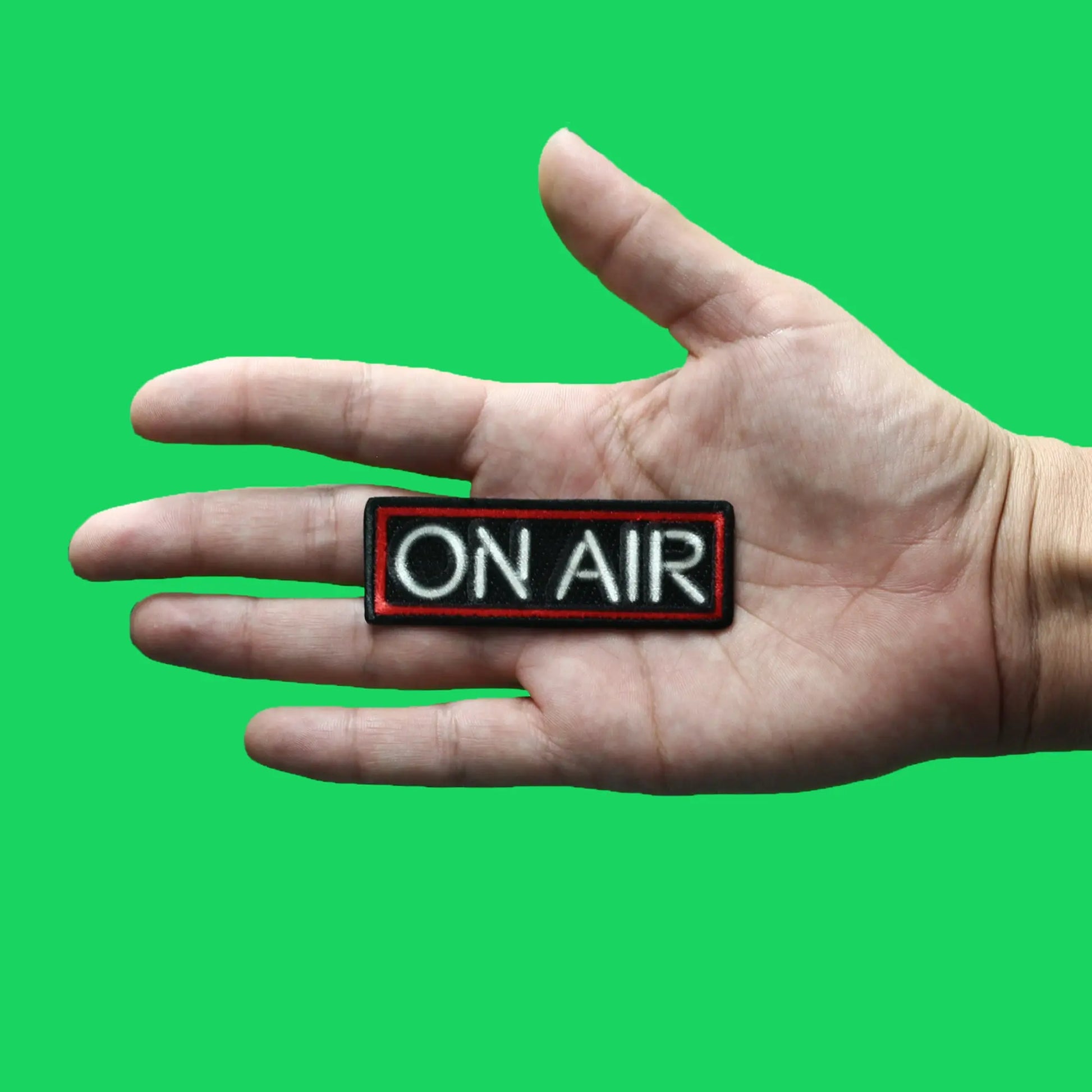 On Air Neon Sign Patch Live Radio Sublimated Embroidery Iron On